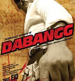 Salman Khan in movie Dabangg.